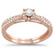 0.39ct 14k Rose Gold Diamond Engagement Promise Wedding Set - 01SN42